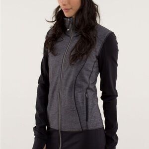 Lululemon Nice Asana Jacket *Herringbone
Heathered Slate / Black / Black Sz 4